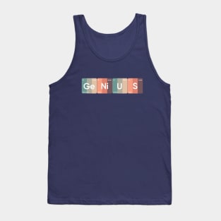 Genius periodic table of elements Tank Top